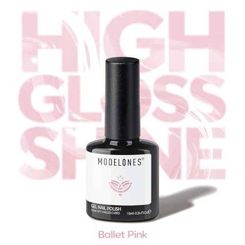 Modelones Baby Pink Gel Nail Polish - 15ml Soak Off Manicure