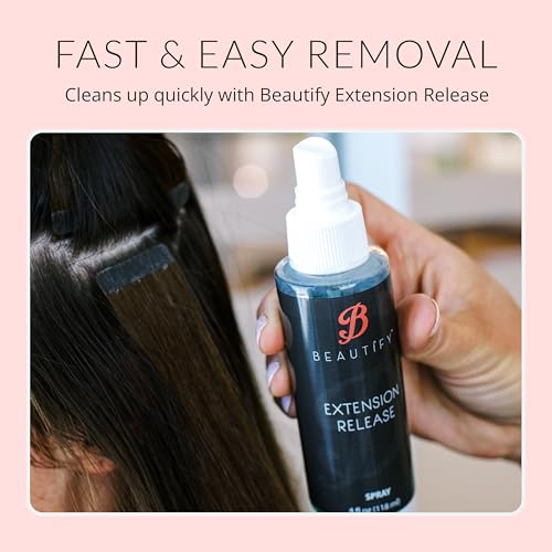 Beautify No-Shine Hair Extension Tape Tabs - 120 Double-Sided Adhesive for Secure Bonding