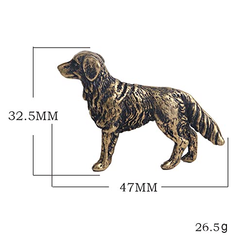 TEAMWILL Small Brass Animal Figurine Ornament for Home Decor