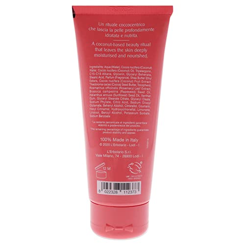 L’Erbolario Coconut Smoothing Body Cream - Nourishing Cocoa Butter & Vitamin E