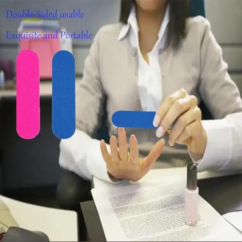 Mini Nail Files Bulk 100 Pack 3.4 Inch Double Sided Emery Boards for Manicure Pedicure US