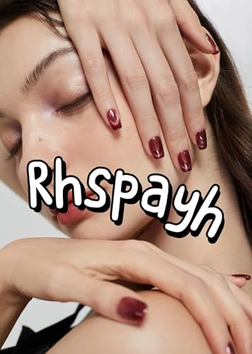 Rhspayh Press On Nails Medium Almond French Flower Starfish Design 24Pcs - Nails14