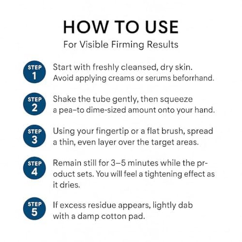 Instant Face Lift Cream - Temporary Tightening Solution for Mature Skin 50+ | Visibly Firms & Smooths Wrinkles