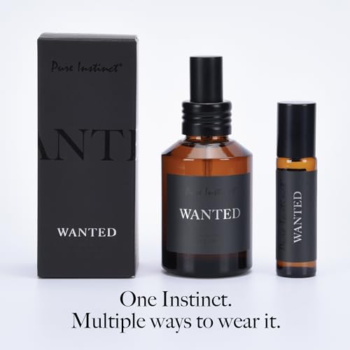 Pure Instinct WANTED Pheromone Infused Essential Oil Perfume - Roll On 0.34 Fl. Oz.