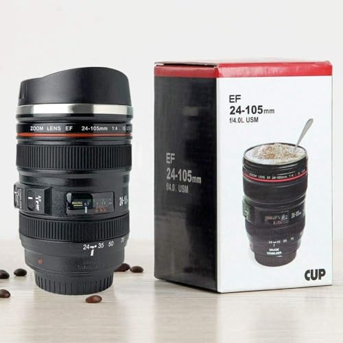 Canon Lens Coffee Mug - Stainless Steel Insulated Tumbler