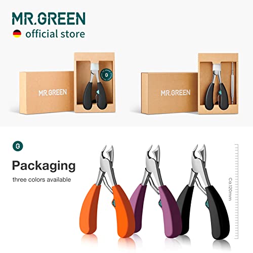 MR.GREEN Purple Toenail Clipper - Stainless Steel Ingrown Nail Cutter