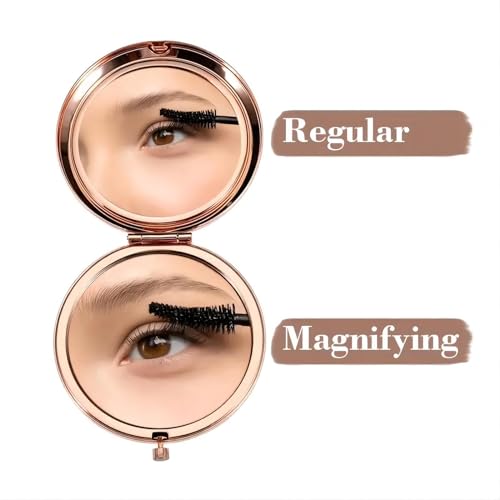 Granddaughter Rose Gold Compact Mirror - Personalized Gift from Grandma