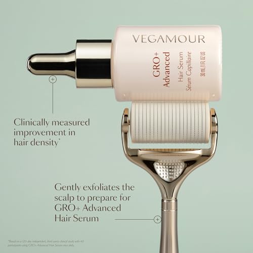 VEGAMOUR GRO+ Advanced Dermaroller Replacement Head | 1,200 Microneedle 0.25mm Scalp Tool | Gently Exfoliates the Scalp | (No Handle, Replacement Head Only)