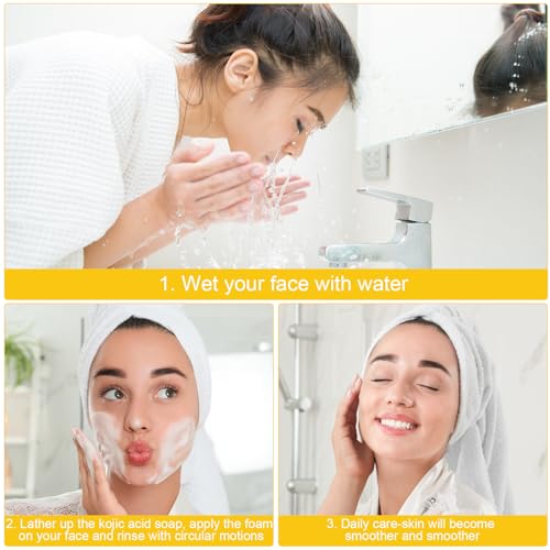 Natural Lemon Turmeric Soap Bar for Face and Body - Gentle Deep Cleansing