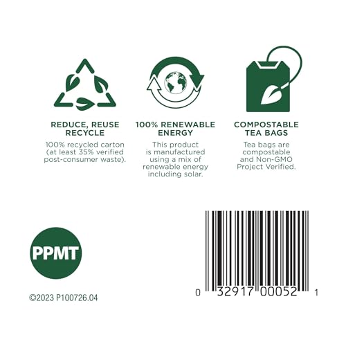 Organic Peppermint Tea Bags - 16 Count (Pack of 2)