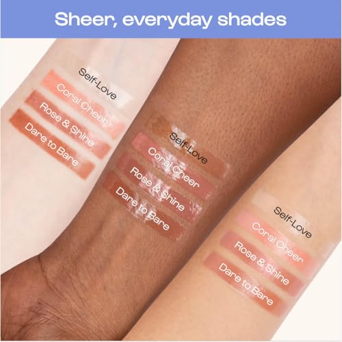 ALLEYOOP Lip Goals Triple Peptide Hydrating Gloss-Balm, Clear