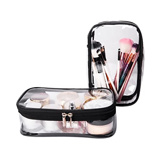 Jula Vance TSA Approved Clear PVC Toiletry Bag - Waterproof Travel Pouch