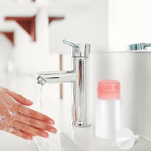 Lockable Acetone Pump Dispenser Bottle - 180ml, 2-Pack