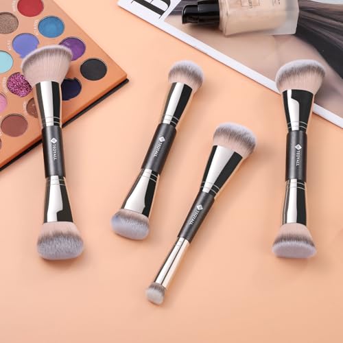 Dual-Ended Makeup Brush for Foundation & Blush - TEOYALL