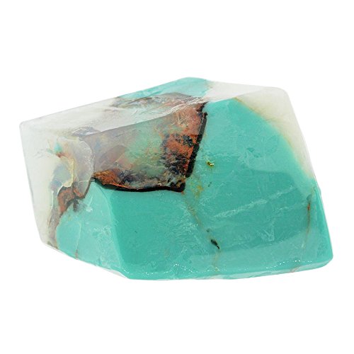 SoapRocks Turquoise Gemstone Soap, 6oz - Calendula Gardenia Fragrance