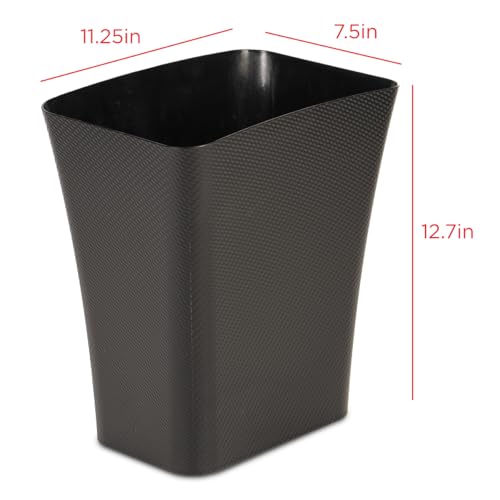 Clorox Textura Slim Trash Can - 3.1 Gallon Space-Saving Bin