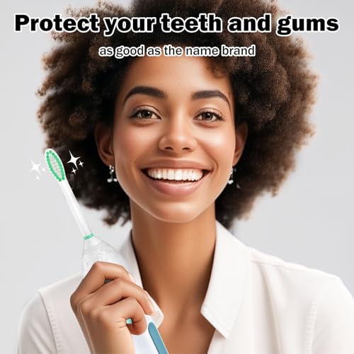 HAPPYMOMO Replacement Toothbrush Heads for Philips Sonicare, 2 Pack, Compatible with E-Series & More