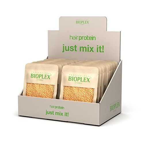 Bioplex New Miraculous Tiny Golden Protein Balls - Anti-Breakage Formula for Bleaching, Coloring and Creating Beautiful Blonde Hair 50gr