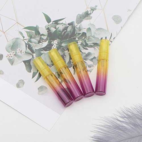Kesell 20-Pack Yellow-Rose Gradient 5ml Glass Spray Bottles - Fine Mist Atomizers for Perfume, Essential Oils, DIY