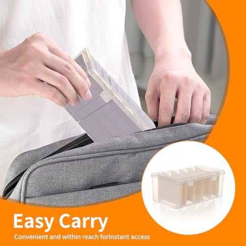 Trading Card Storage Box with 6 Dividers for 500+ Cards