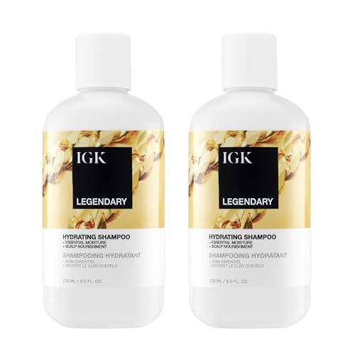 IGK Legendary Shampoo 2-Pack ? Strengthening Shampoo for Damaged, Weak, or Chemically Treated Hair