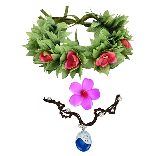 Hot Pink Hawaiian Plumeria Flower Crown Hair Accessories - Medium