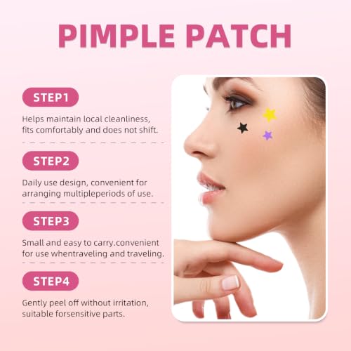 360 Multi-Color Hydrocolloid Pimple Patches for Acne Treatment