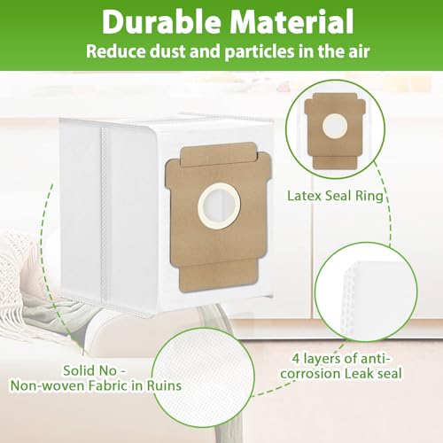 KGC 10-Pack Dust Bags for Roomba 405 | 2.8L Capacity, Leak-Proof Filtration