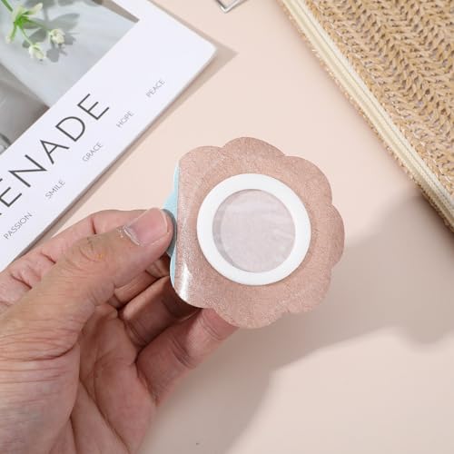 Flower-Shaped Castor Oil Navel Patches - Self-Adhesive, Waterproof Belly Button Care (60 Pcs)