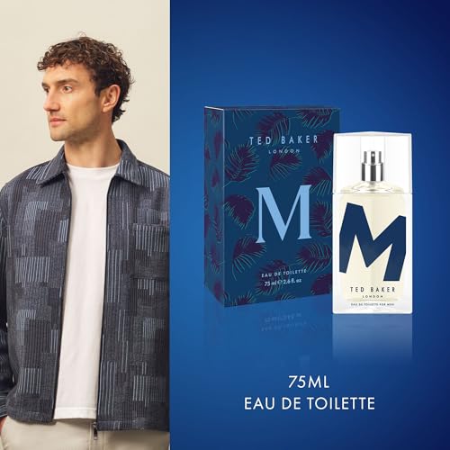 Ted Baker M Eau de Toilette for Men, Crisp Woody Citrus Scent, 75ml