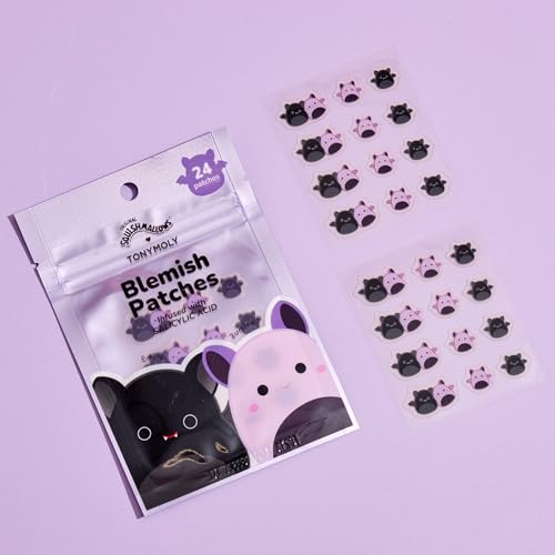 TONYMOLY Squishmallows Hydrocolloid Blemish Patches with Salicylic Acid - 24 Count