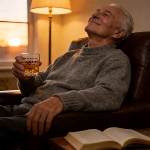 Funny Retirement Whiskey Glass for Men 2026 - Perfect Gift