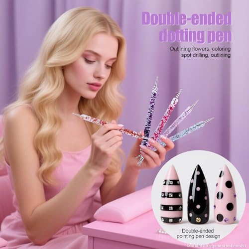 38-Piece Nail Art Striping Tape & Dotting Tools Kit