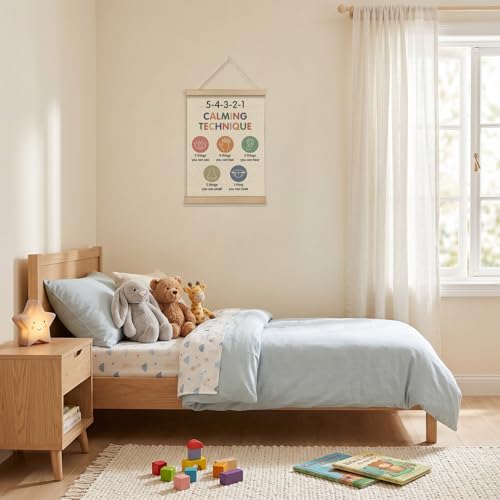 Mental Health Calming Corner Wall Art - 12x16 Canvas Decor