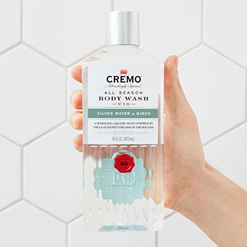 Cremo Men's Body Wash Bundle - Sage Citrus & Birch Aquatic Scents, 2 x 16oz