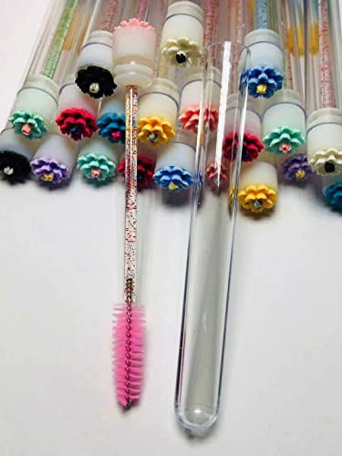 Ipien 60 Pcs Disposable Mascara Brushes in Sanitary Tube