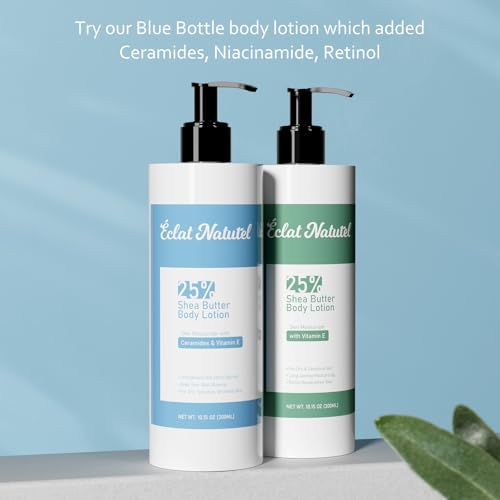 Éclat Naturel 25% Shea Butter Body Lotion Set - Deep Hydrating Moisturizer