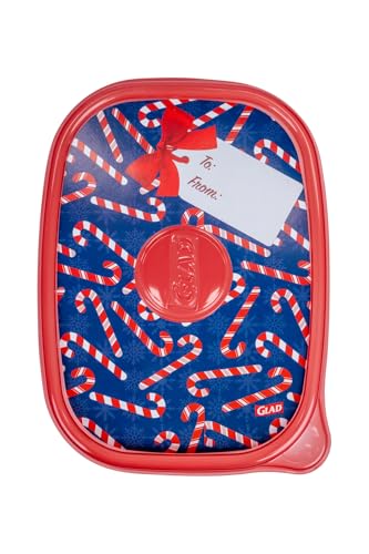 Glad Holiday Food Storage Containers, 64 Oz, 3 Ct - BPA-Free