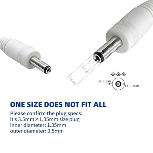 Replacement Charger Cord for Bitvae & Fairywill Electric Toothbrushes