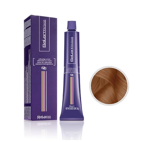 Salermvison Permanent Hair Color Cream #8.4 Light Blonde Copper, 2.3 oz