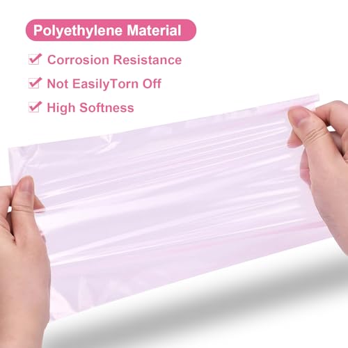 PEPAX Pink Tattoo Bottle Bags 250pcs - Disposable Squeeze Bottle Covers