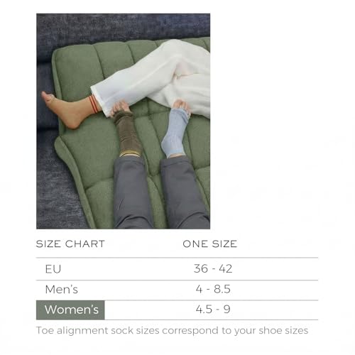 Burning Barefoot Foot Alignment Socks with Toe Separators for Pain Relief