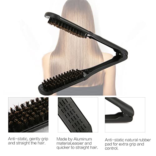 MEN'S GROOMING BARBER PRO Double Sided Boar Bristle Hair Straightening Brush