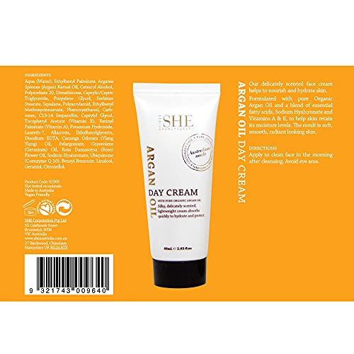 Om She Aromatherapy Argan Oil Day Cream - Hydrating Face Moisturizer