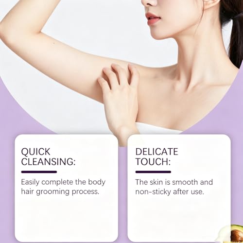 Snatched Hair Removal Cream for Older Women, Gentle Body Hair Remover for Arms, Legs, Underarms, Bikini Area