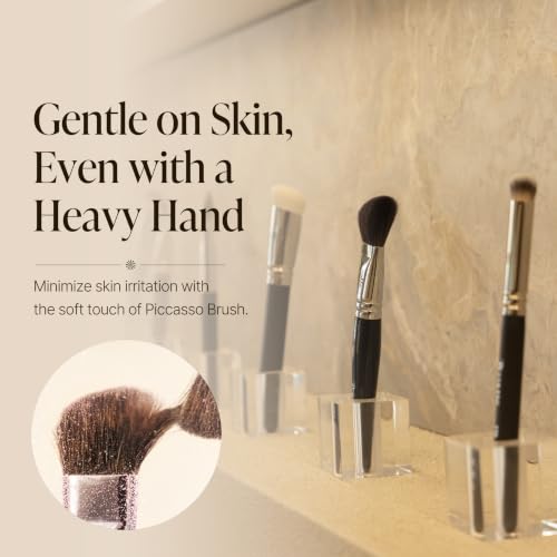 Piccasso 712 Spot Point Concealer Brush - Precise Makeup Tool for Under Eye & Blemish Coverage