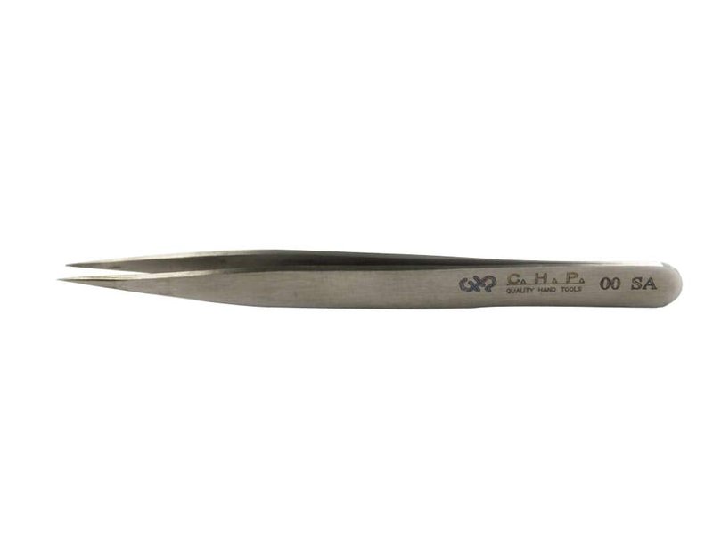 Hakko 00-SA - Fine Point Tweezers, TWZ, Strong Point