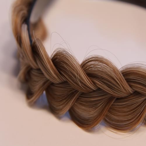 PAVEVONI Braided Headband for Women - Wide Chunky Hair Hoop, Mixed Colors