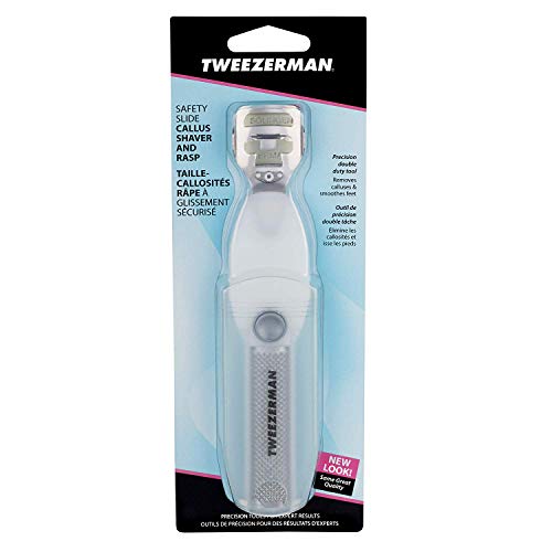 Tweezerman Safety Slide Callus Shaver and Rasp for Smooth Feet
