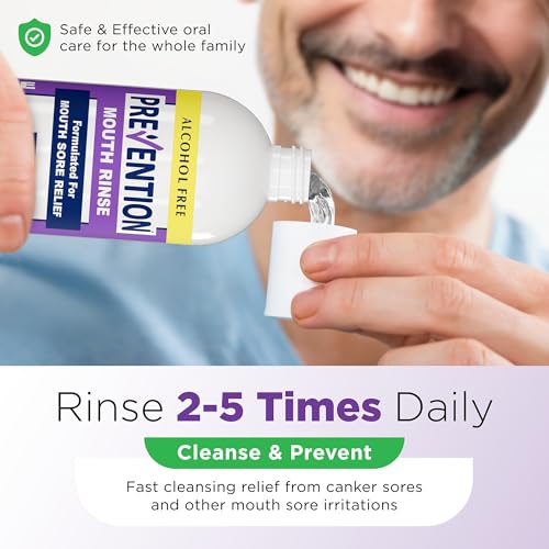 PHS Brands Prevention Mouth Sore Rinse - Alcohol-Free Canker Sore Treatment